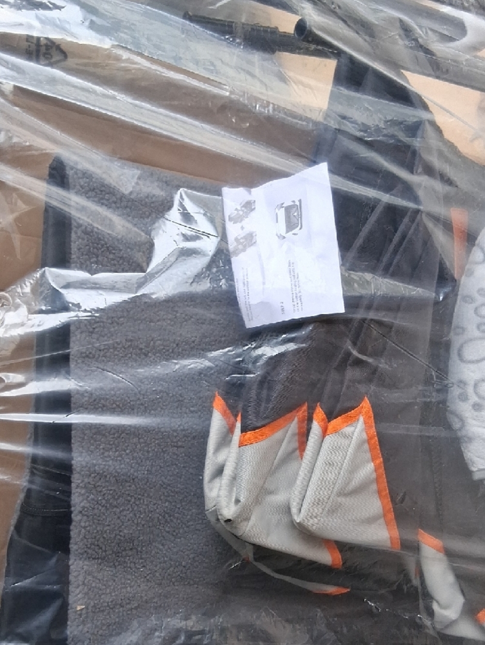 Gray and Orange Pet Travel Carrier Organizer - Picture 3 of 4
